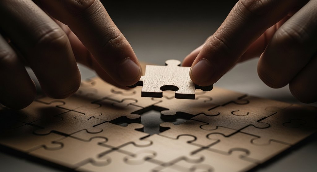 Eine passende Lösung wird im Verkaufsgespräch wie ein perfektes Puzzleteil präsentiert.