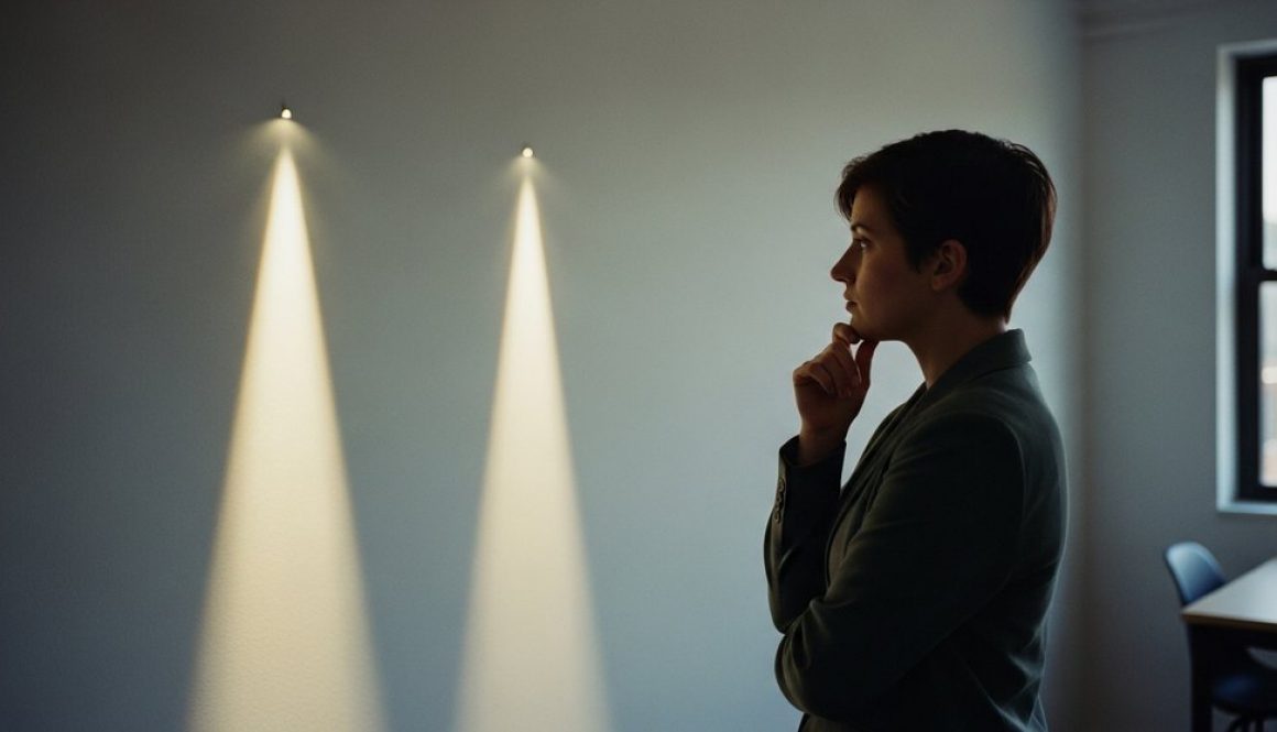 Eine Person wägt strategisch die Entscheidung zwischen SEO Konferenz und SEO Kurs ab.