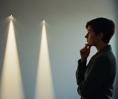 Eine Person wägt strategisch die Entscheidung zwischen SEO Konferenz und SEO Kurs ab.