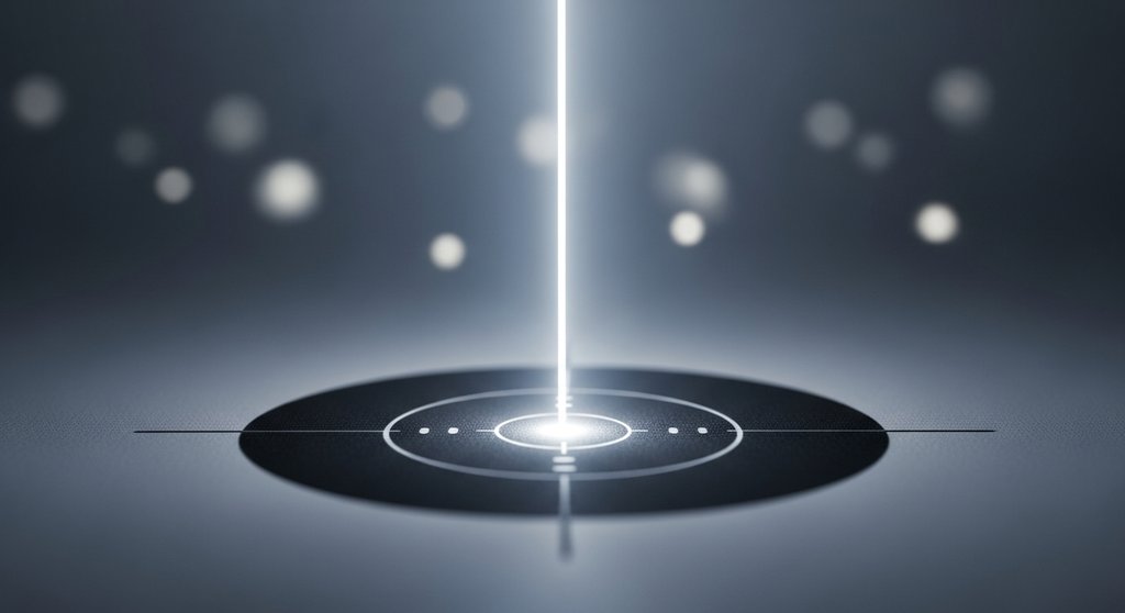 Eine Zielscheibe, die perfekt getroffen wird, als Symbol für eine klare Positionierung.