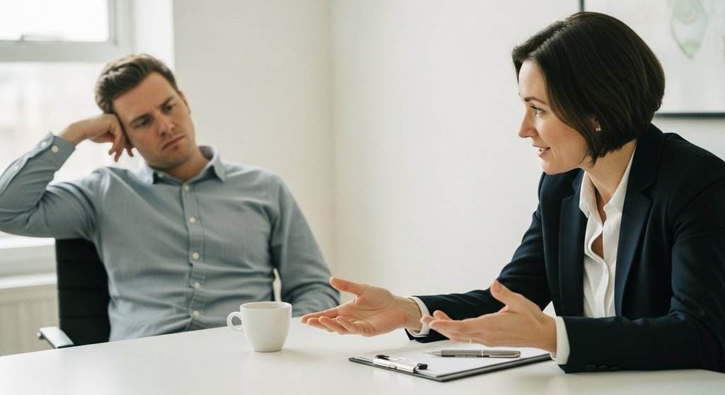 Professionelle Einwandbehandlung in einem Kaltakquise-Gespräch.