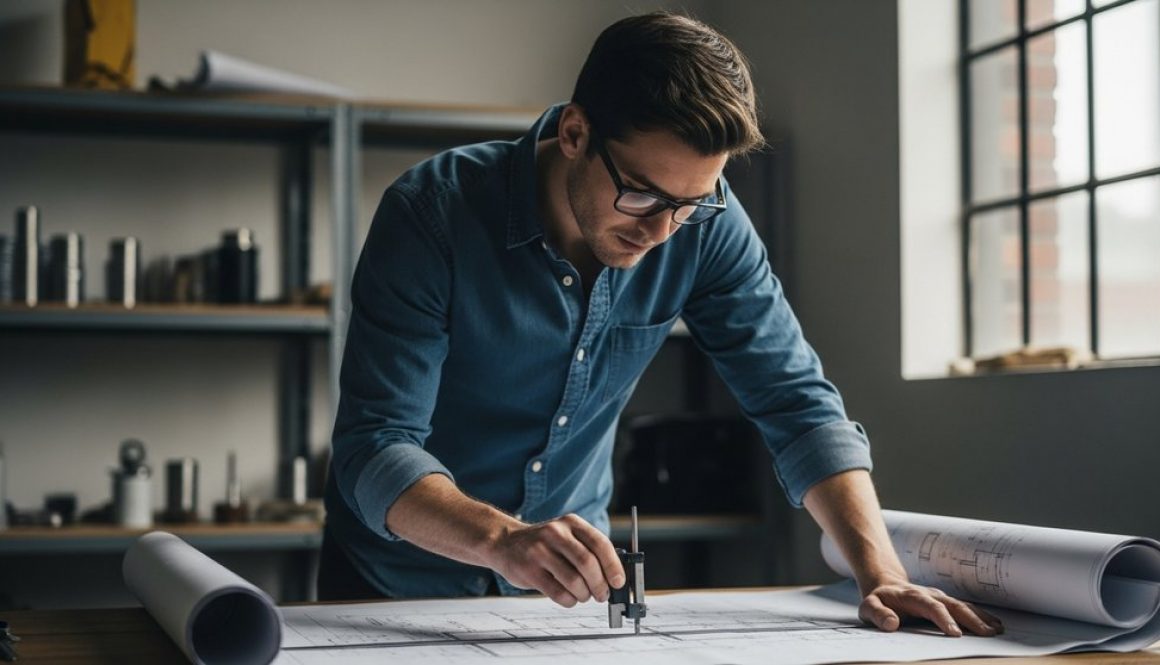 Unternehmer nutzt eine Anleitung zum Nische finden und plant strategisch seine Positionierung.
