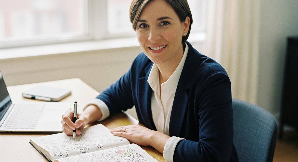 Ein SEO-Experte sitzt an seinem Schreibtisch und beantwortet häufig gestellte Fragen.